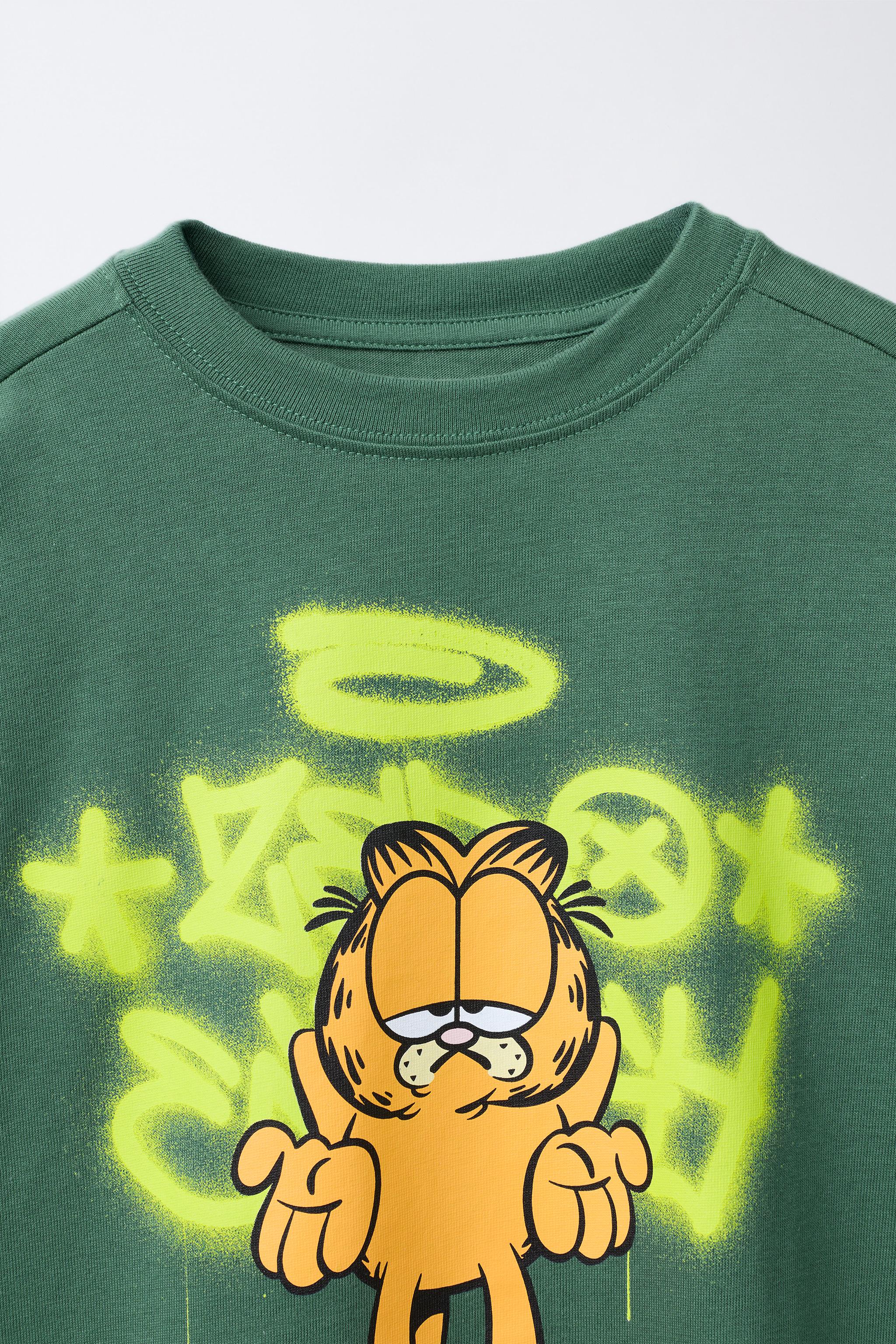 GARFIELD © PAWS INC GRAFFITI PRINT T-SHIRT